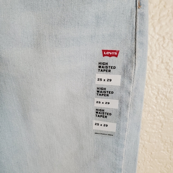 Levi's Taper High Waisted Rise Jeans - Picture 10 of 11